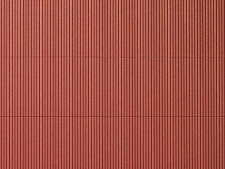 52230 2 RED CORRUGATED IRON DECORATIVE PLASTIC SHEETS (image for) 52230 2 RED CORRUGATED IRON DECORATIVE PLASTIC SHEETS